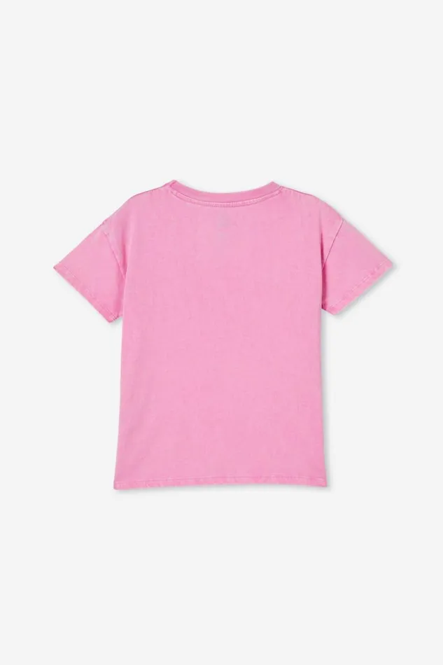 Poppy Short Sleeve Print Tee Pink Gerberasnow Wash Girls Cotton On Tops and TShirts Poppy Short Sleeve Print Tee Pink Gerberasnow Wash Girls Cotton On Tops and TShirts