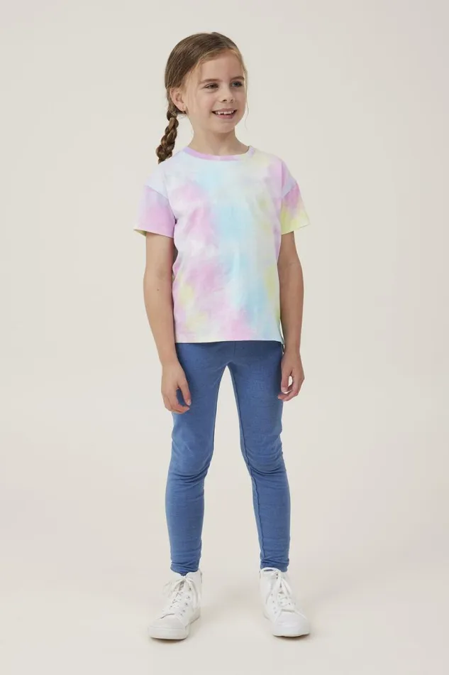 Poppy Short Sleeve Print Tee Rainbow Tie Dye Girls Cotton On Tops and TShirts Poppy Short Sleeve Print Tee Rainbow Tie Dye Girls Cotton On Tops and TShirts