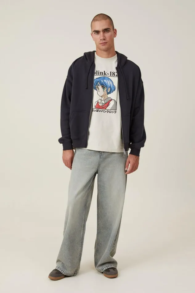 Premium Loose Fit Music TShirt Lcn Mt Bone Blink 182 8211 Anime Men Cotton On Tees and Tanks