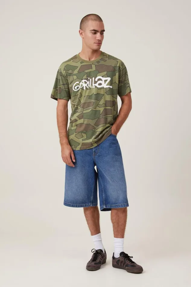 Premium Loose Fit Music TShirt Lcn Wmg Camogorillaz 8211 Camo Men Cotton On Tees and Tanks Premium Loose Fit Music TShirt Lcn Wmg Camogorillaz 8211 Camo Men Cotton On Tees and Tanks