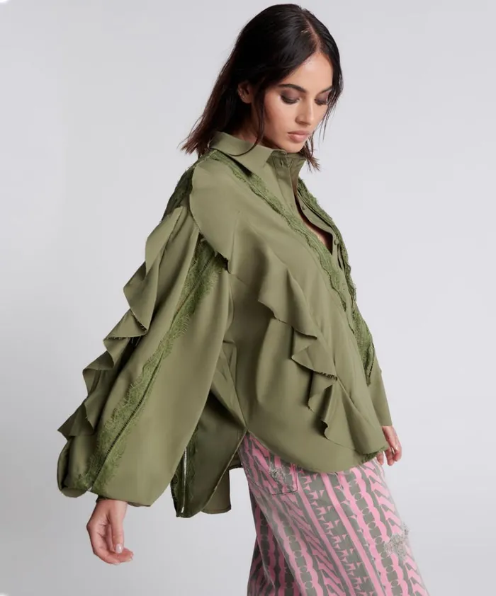 RECYCLED WAVE LENGTH SPIRIT SHIRT Women One Teaspoon Tops