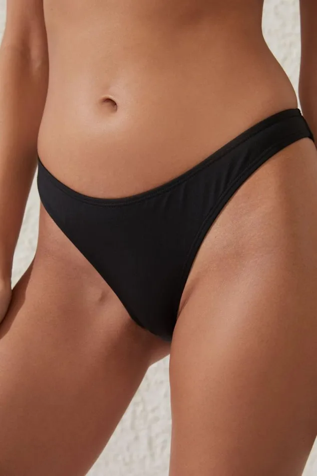 Refined High Side Brazilian Bikini Bottom Black Women Cotton On Bikinis