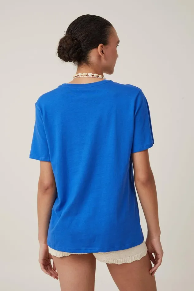 Regular Fit Graphic Tee Marseille Pacific Blue Women Cotton On Tops Regular Fit Graphic Tee Marseille Pacific Blue Women Cotton On Tops