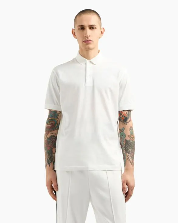 Regular Fit Polo Shirt In Mercerised Cotton White Men Armani Polo Shirts Regular Fit Polo Shirt In Mercerised Cotton White Men Armani Polo Shirts