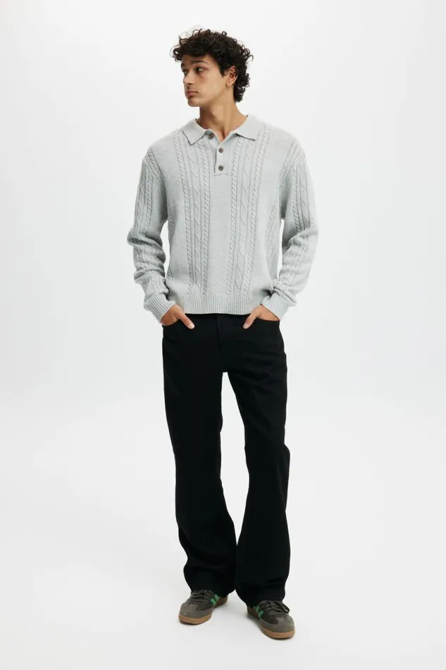 Relaxed Boot Cut Jean Heartbreaker Black Men Cotton On Pants