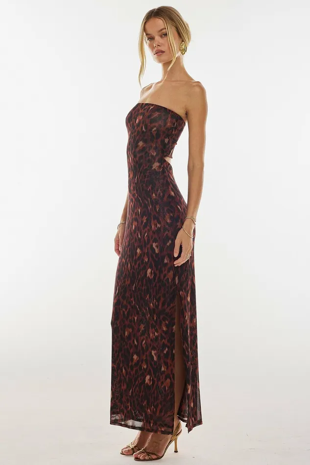 RESA Demi Mesh Dress In Knox Women Midi Dress
