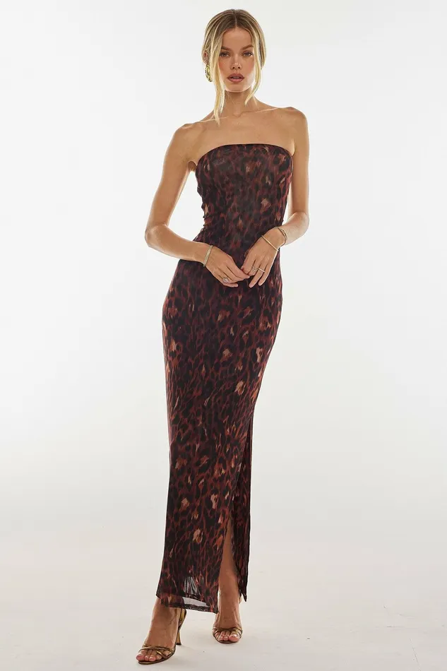 RESA Demi Mesh Dress In Knox Women Midi Dress