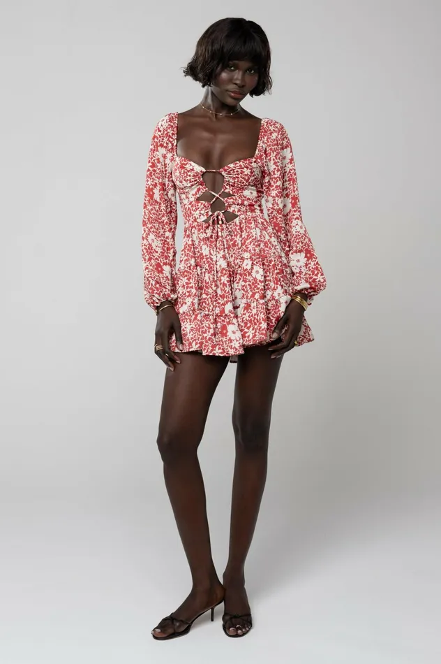 RESA Lyla Mini In Magnolia Women Mini Dresses