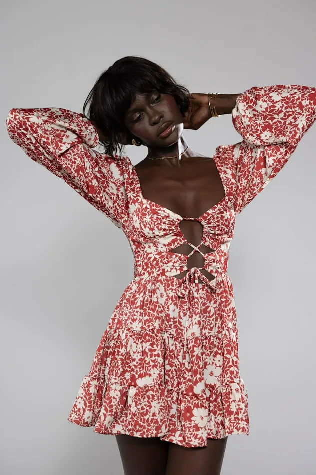 RESA Lyla Mini In Magnolia Women Mini Dresses