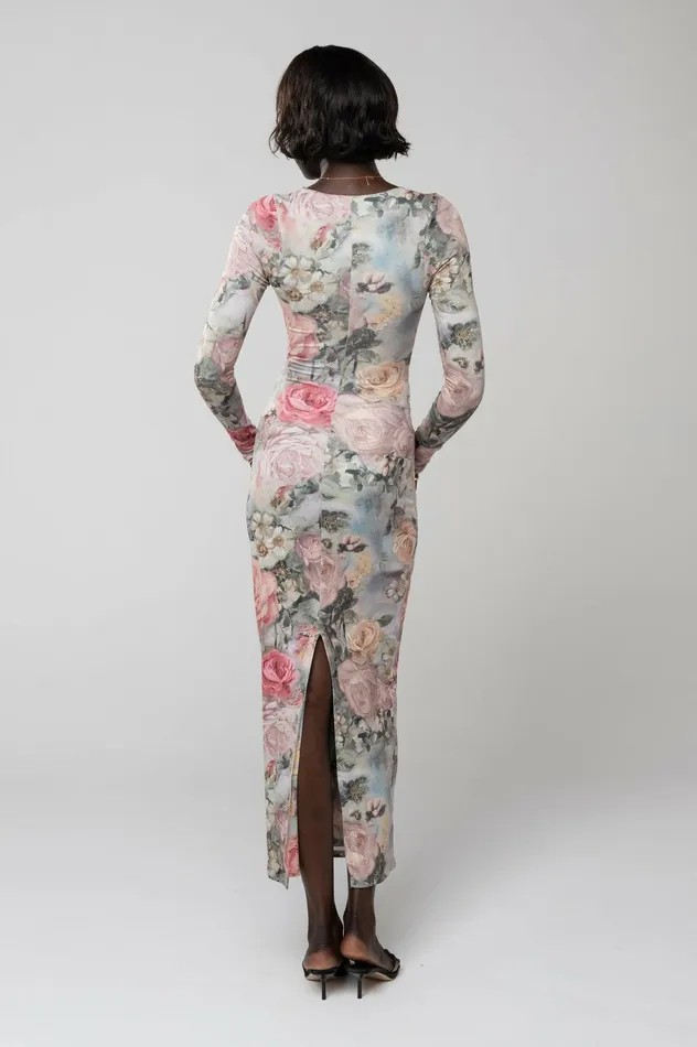 RESA Simone Dress In Damsel Women Midi Dress