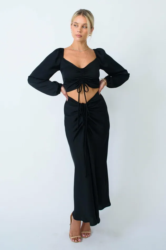 RESA Ziggy Skirt In Black Women Bottoms