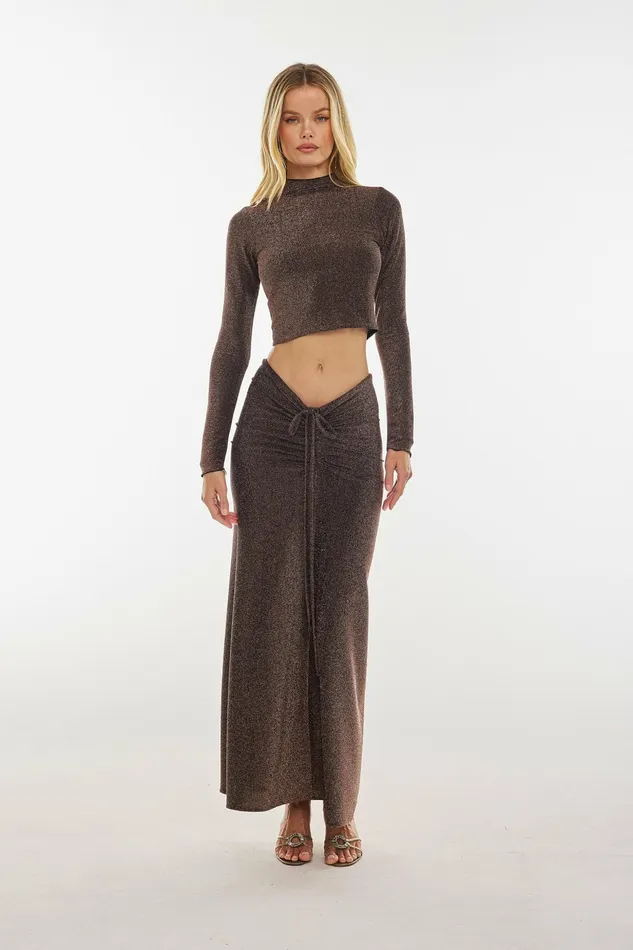 RESA Ziggy Skirt In Bronze Women Bottoms