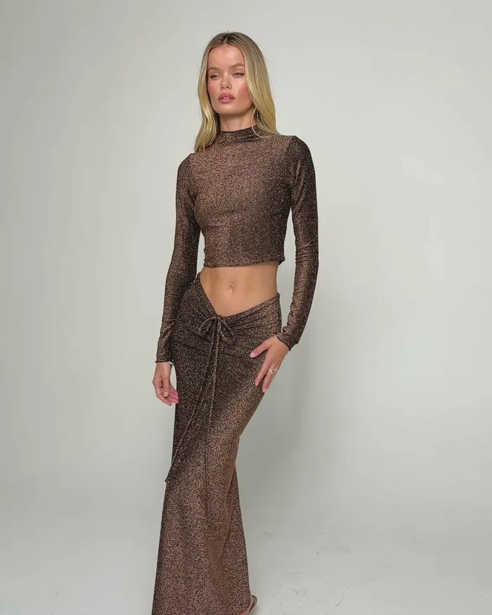 RESA Ziggy Skirt In Bronze Women Bottoms