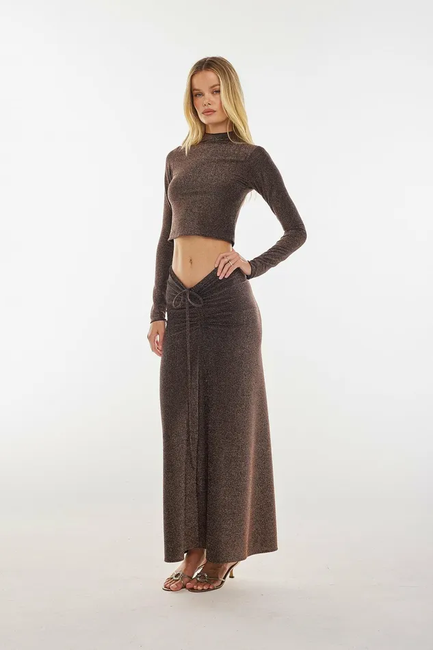 RESA Ziggy Skirt In Bronze Women Bottoms