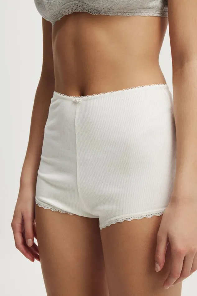 Rib Lace Short White Women Cotton On Shorts Rib Lace Short White Women Cotton On Shorts