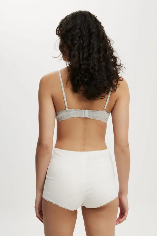 Rib Lace Short White Women Cotton On Shorts Rib Lace Short White Women Cotton On Shorts