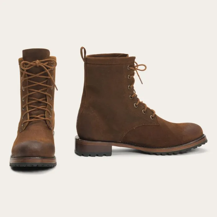 Sam Lace Up Brown Suede Women Stetson Outdoor
