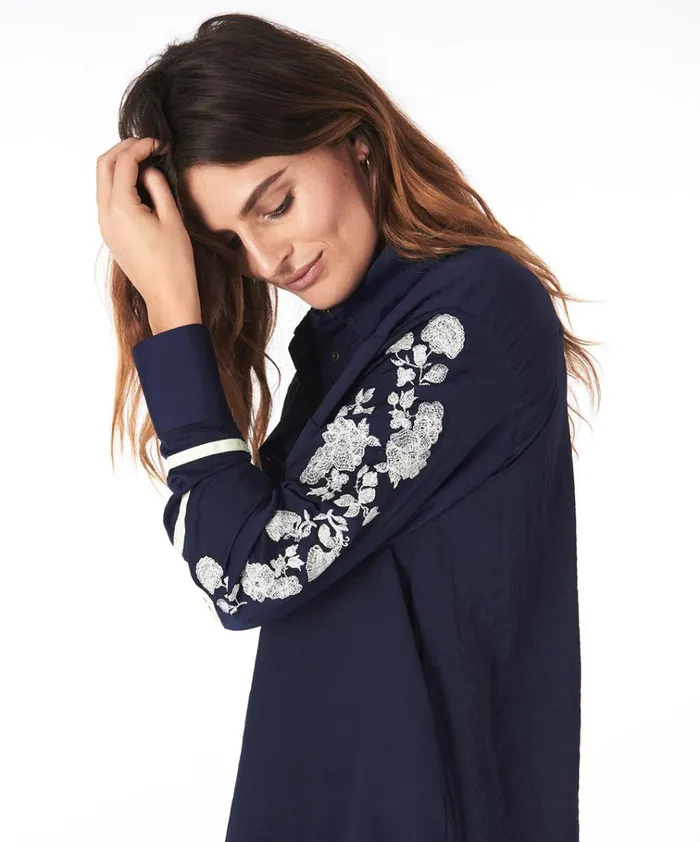 SAN CERENA SHIRT BLUE Women One Teaspoon Shirts SAN CERENA SHIRT BLUE Women One Teaspoon Shirts