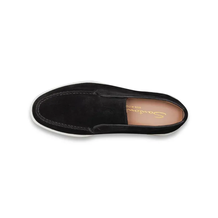 Santoni Black Suede Desert Boot Women Boots and Ankle Boots