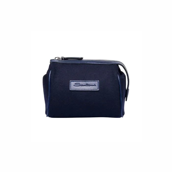 Santoni Cream Cloth And Shoehorn Kit With Wool Pouch WomenMen Travel Kit