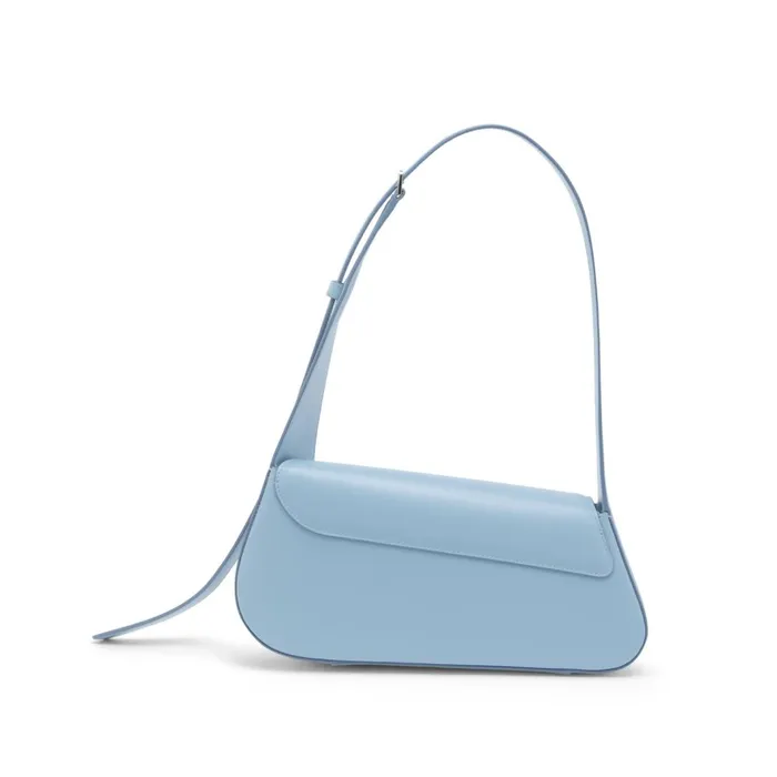 Santoni Light Blue Leather Thepluto Bag Women Bags