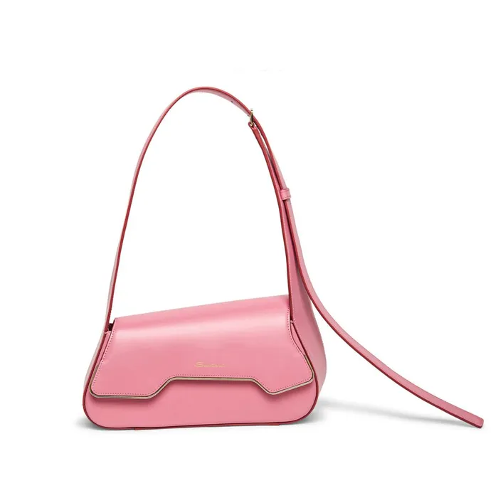 Santoni Pink Leather Thepluto Bag Women Bags
