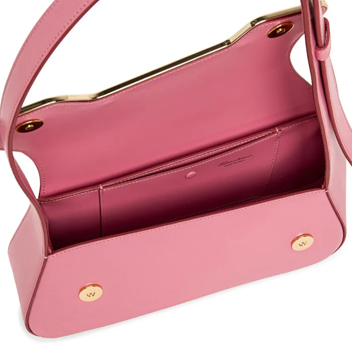 Santoni Pink Leather Thepluto Bag Women Bags