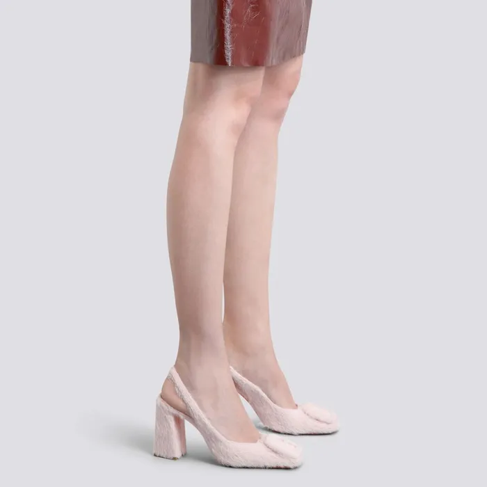 Santoni Pink Wool HighHeel Pump Women Pumps and Heels