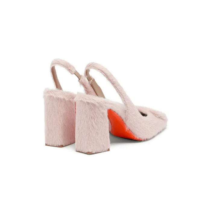 Santoni Pink Wool HighHeel Pump Women Pumps and Heels