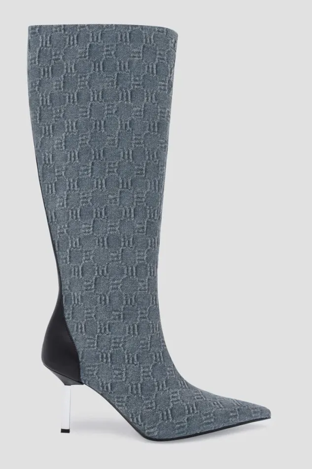 Sasha Knee High Boot Washed Denim Women MISBHV Boots