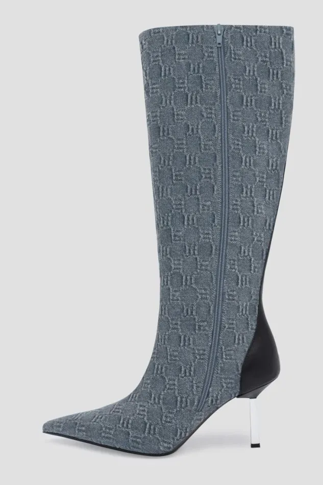 Sasha Knee High Boot Washed Denim Women MISBHV Boots