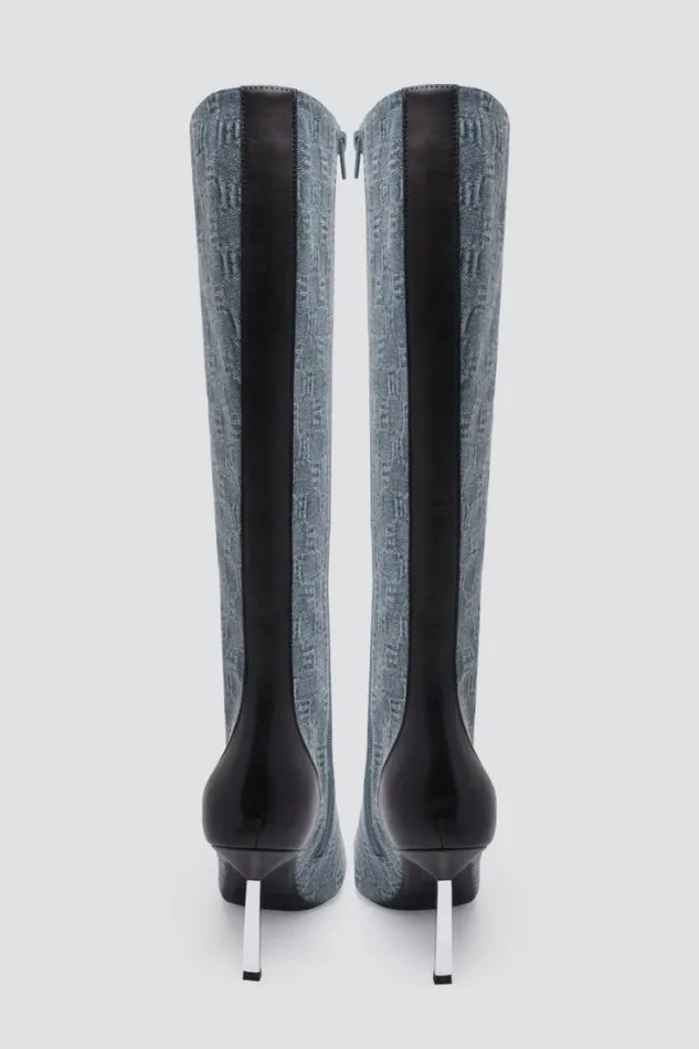 Sasha Knee High Boot Washed Denim Women MISBHV Boots