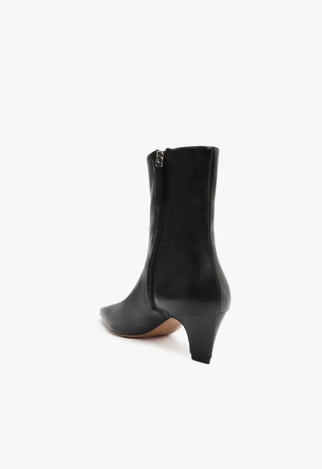 Schutz Shoes Booties Dellia Nappa Leather Bootie Black 8211 Women