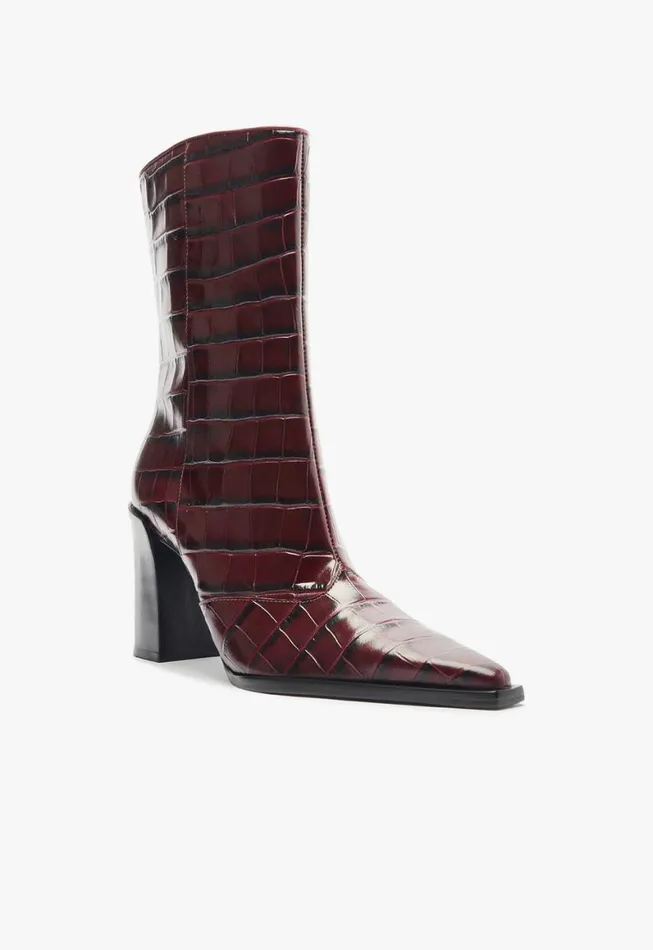 Schutz Shoes Booties Raffaela Bootie Cherry Wine 8211 Women