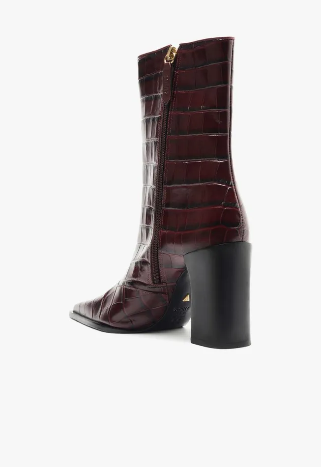 Schutz Shoes Booties Raffaela Bootie Cherry Wine 8211 Women