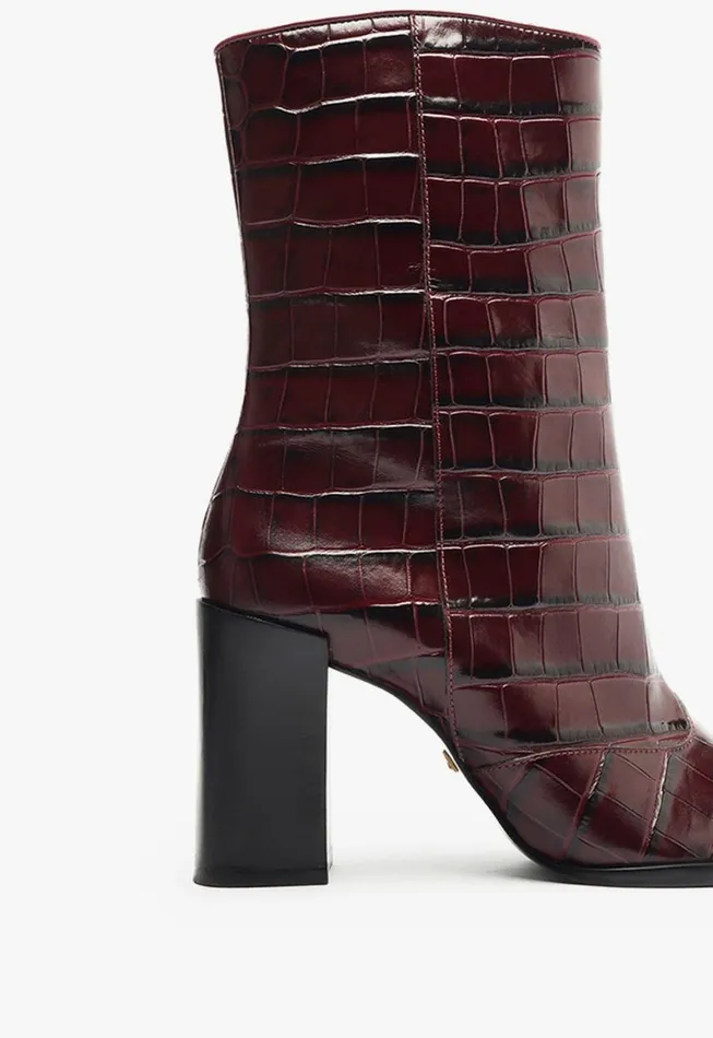 Schutz Shoes Booties Raffaela Bootie Cherry Wine 8211 Women