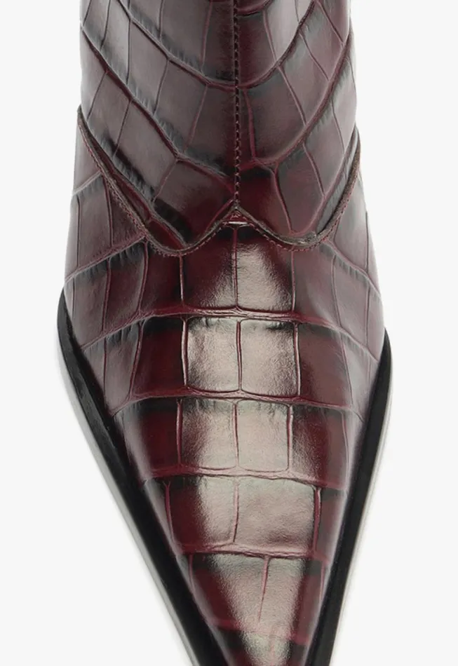 Schutz Shoes Booties Raffaela Bootie Cherry Wine 8211 Women