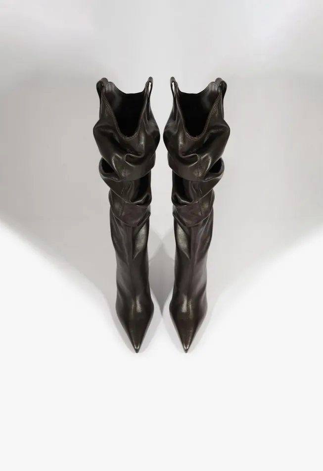 Schutz Shoes Boots Beverly Boot Dark Brown 8211 Women