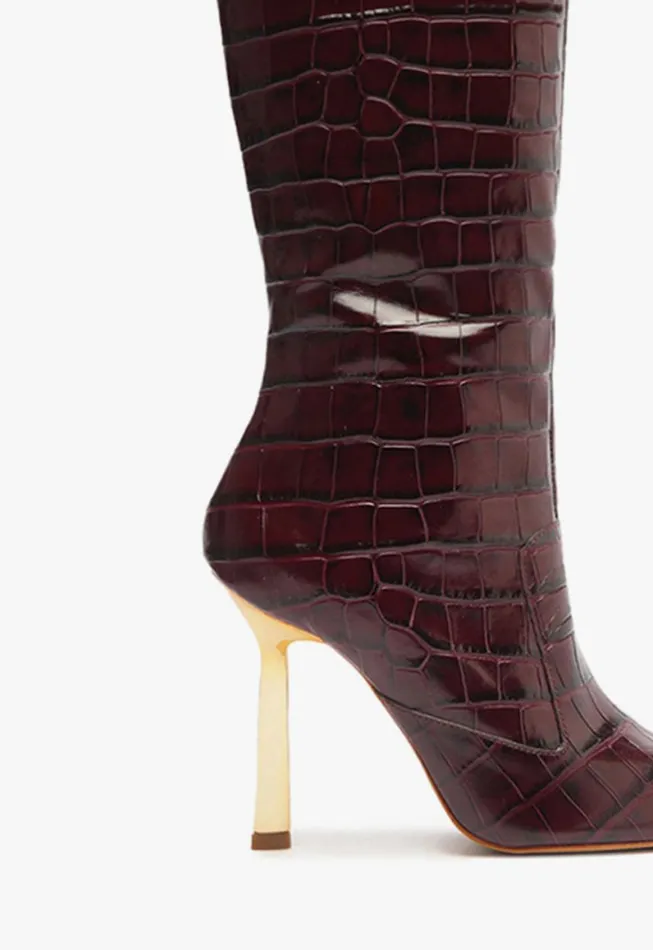 Schutz Shoes Boots Ciara Boot Cherry Wine 8211 Women