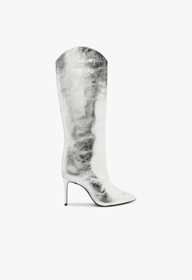 Schutz Shoes Boots Maryana Boot Silver 8211 Women