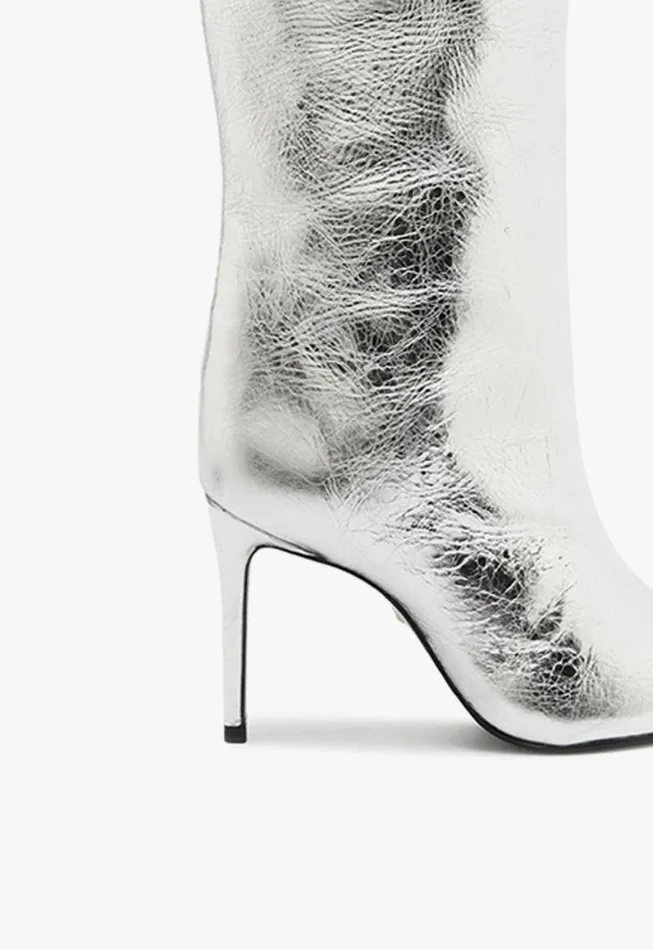 Schutz Shoes Boots Maryana Boot Silver 8211 Women