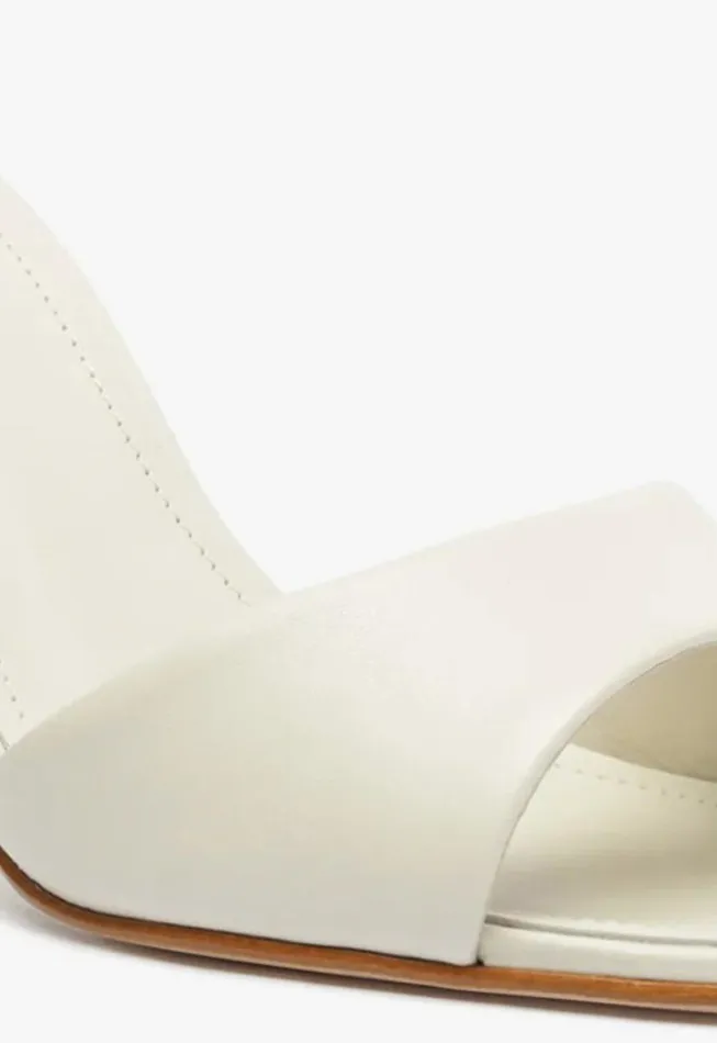 Schutz Shoes Mules Posseni Casual Leather Sandal Pearl 8211 Women