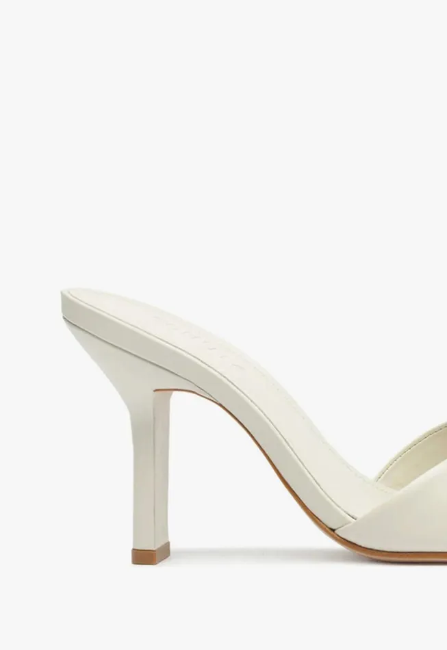 Schutz Shoes Mules Posseni Casual Leather Sandal Pearl 8211 Women