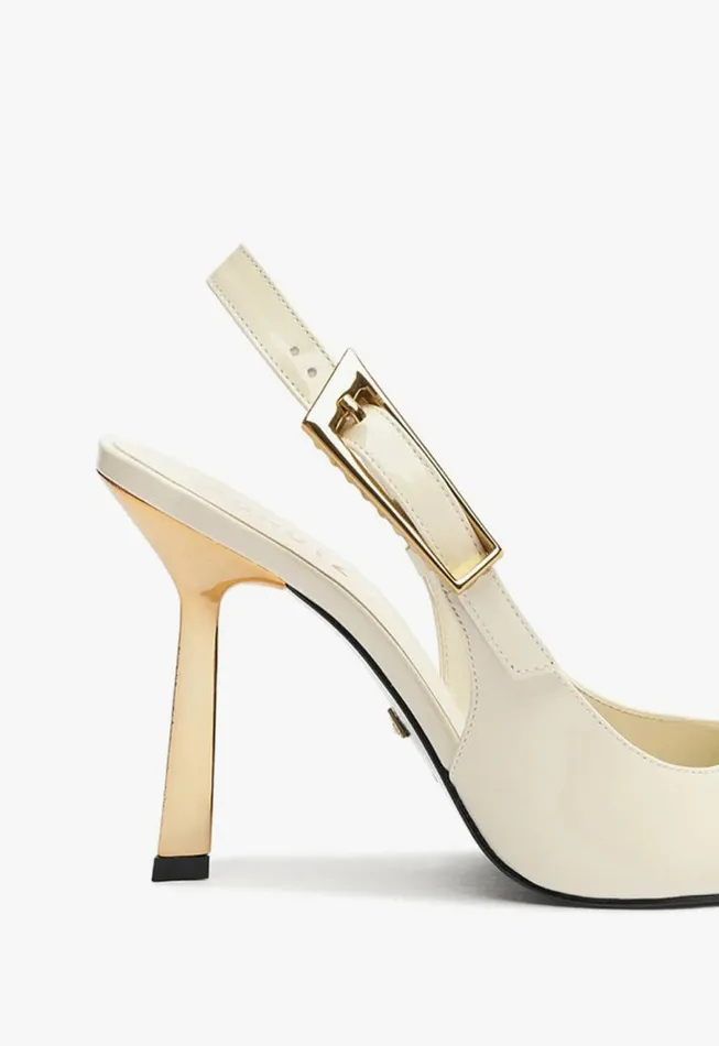Schutz Shoes Pumps Ciara Patent Leather Pump White 8211 Women