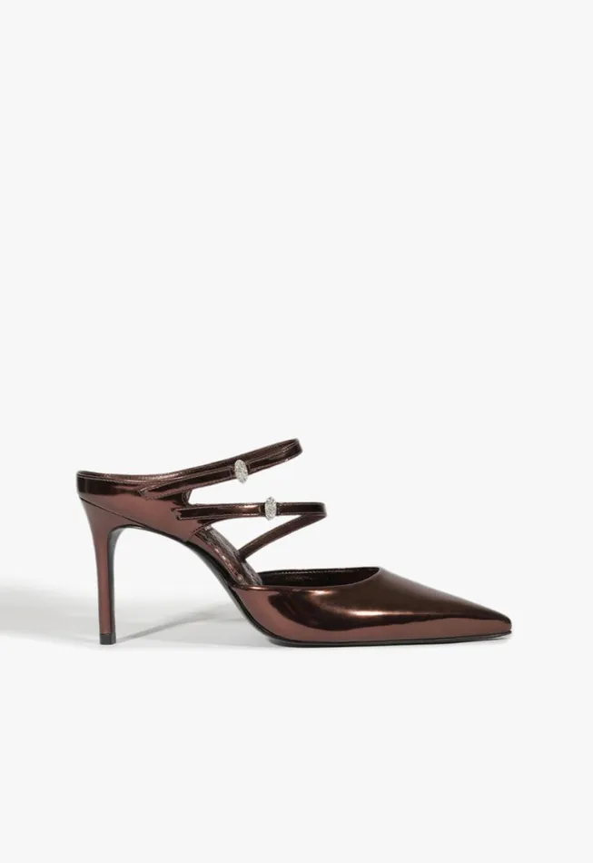 Schutz Shoes Pumps Tonya Mule Pump Dark Brown 8211 Women