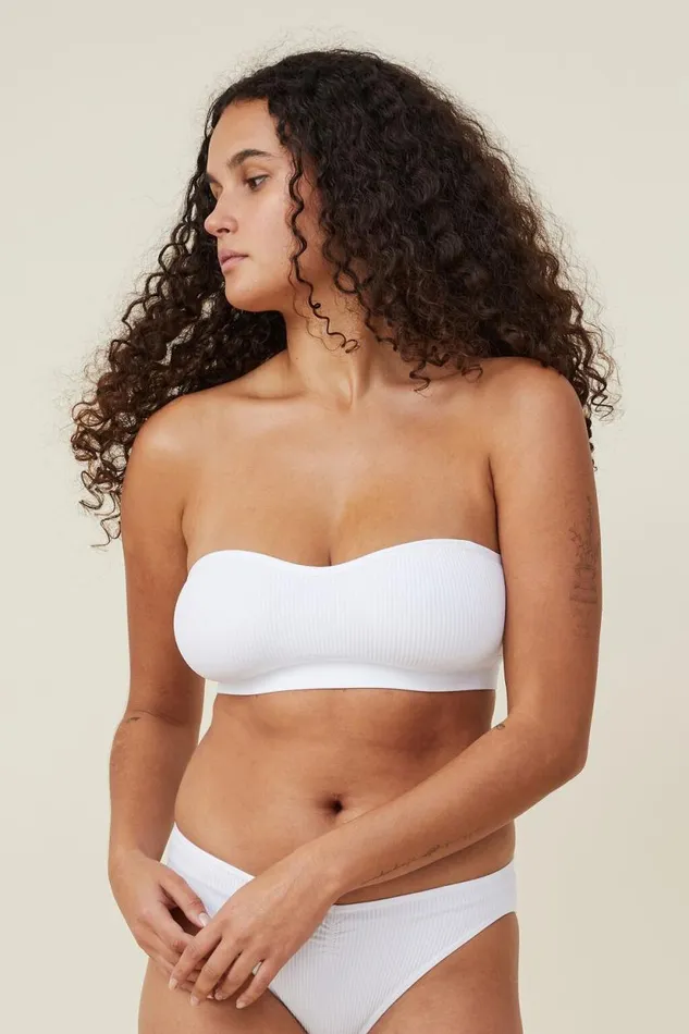 Seamless Sweetheart Padded Bandeau r White Women Cotton On Bras