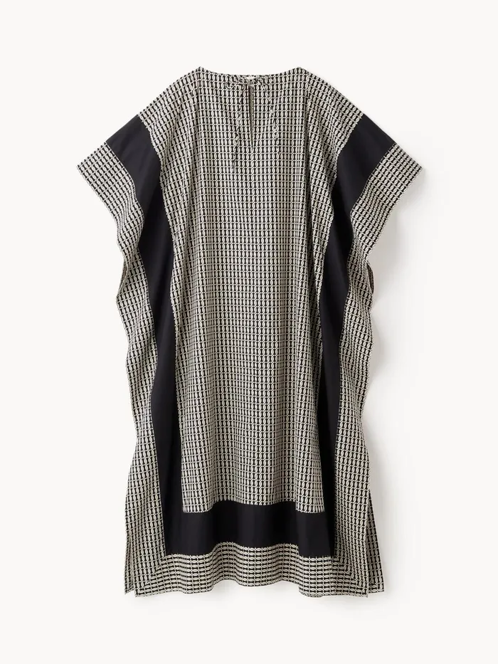 Sennasi Kaftan Dress Black Monogram Women By Malene Birger Dresses