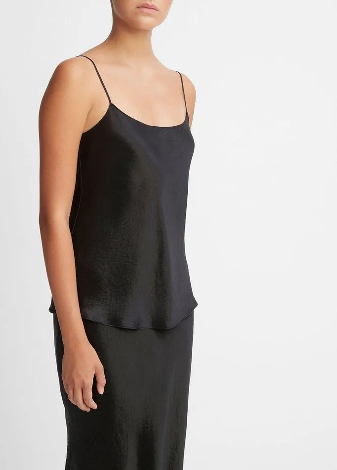 Shirts and Tops Women Vince Satin Cami Black