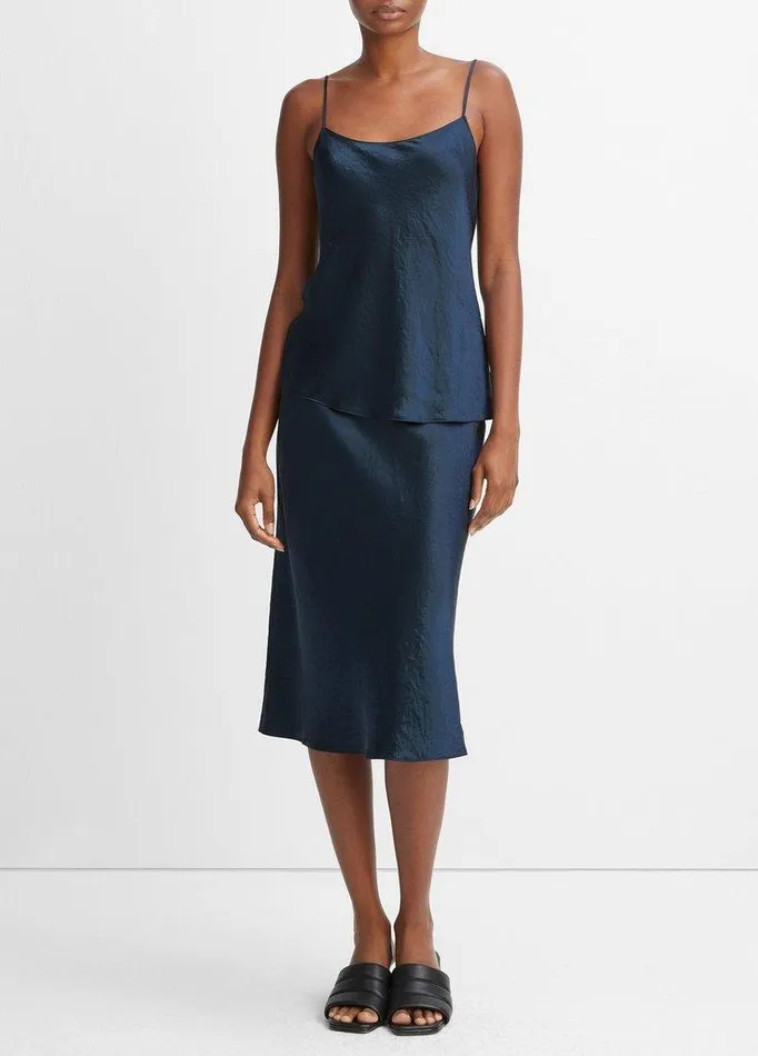 Shirts and Tops Women Vince Satin Cami Coastal Blue