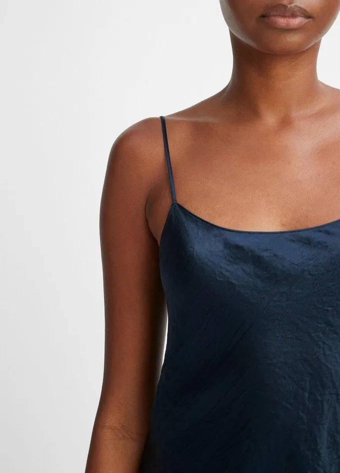 Shirts and Tops Women Vince Satin Cami Coastal Blue Shirts and Tops Women Vince Satin Cami Coastal Blue